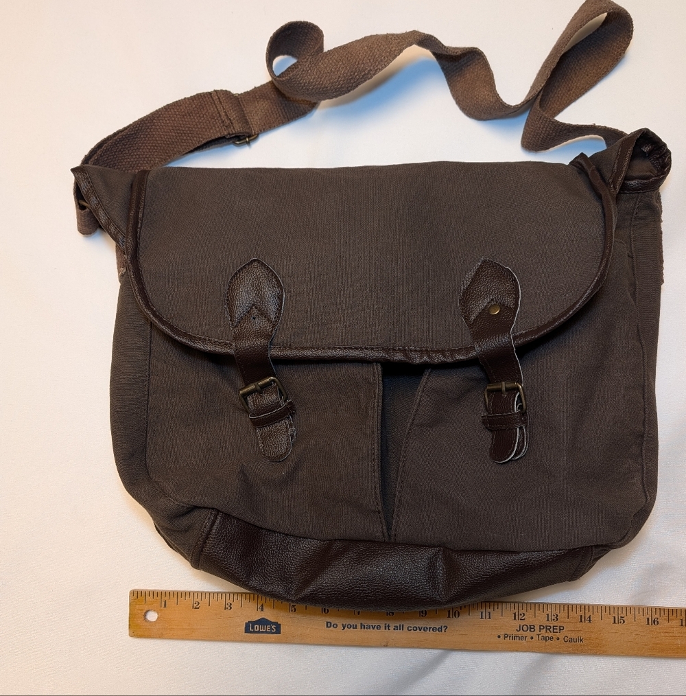 Brown Men's Messenger Bag